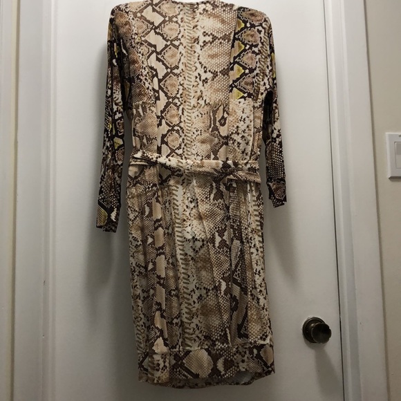 Just Cavalli Snakeskin Print Wrap Dress - Picture 5 of 13